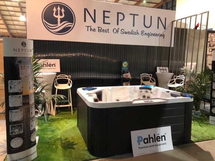 Neptun stand at marbella construction fair