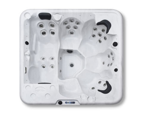 Black edition hot tub by neptun spas top view